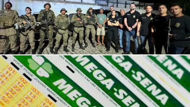 Opera��o prende 3 suspeitos de sequestrar parente de ganhador da Mega-Sena no ES