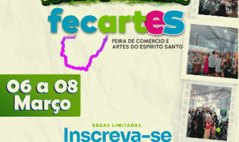 Inscrições abertas para a Fecartes 20...<p>Com vagas limitadas, a organização orienta os interessados a realizarem a inscrição o quanto antes, por meio do link:   https://forms.office.com/r/GEuHqFJmUE</p>